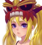  1girl blonde_hair fkey hat long_hair original solo violet_eyes 