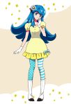  1girl artist_request blue_eyes blue_hair blush dress female happinesscharge_precure! long_hair shirayuki_hime smile solo source_request 