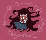  1girl book heart long_hair noroino_hanako skirt solo umi_(srtm07) youkai youkai_watch 