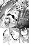  3girls aikura_(twilight_dusk) battle blood cannon comic fubuki_(kantai_collection) hatsuyuki_(kantai_collection) kantai_collection multiple_girls ri-class_heavy_cruiser school_uniform translation_request 