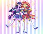  commentary_request cosplay my_little_pony my_little_pony_friendship_is_magic pimmy puri_para sunset_shimmer twilight_sparkle 