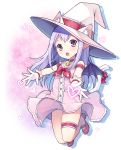  1girl animal_ears bat_wings bell bell_choker blush cat_ears cat_tail choker dress gloves heart jingle_bell leg_garter long_hair looking_at_viewer mary_janes mauve open_mouth original paw_print pointy_ears purple_hair ribbon shoes solo tail tail_ribbon violet_eyes white_gloves wings 