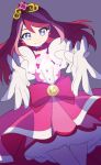  1girl crossover cure_flora cure_flora_(cosplay) dress frills gloves go!_princess_precure hiiragi_yuzu magical_girl precure solo tiara traindraw yuu-gi-ou yuu-gi-ou_arc-v 