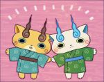  ayu_(mog) brothers full_body japanese_clothes kimono koma-san komajirou no_humans siblings standing youkai youkai_watch 
