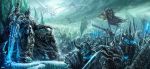  armor arthas_menethil banner dragon frostmourne full_armor highres lich_king skull snow sword undead undead_dragon warcraft weapon world_of_warcraft 