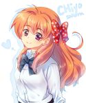  gekkan_shoujo_nozaki-kun hair_ribbon orange_hair ribbon sakura_chiyo tachiuo_(arines) violet_eyes 