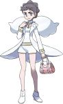  1girl bag blue_eyes brown_hair carnet_(pokemon) eyebrows highres jewelry necklace official_art pokemon pokemon_(game) pokemon_xy short_hair simple_background transparent_background 