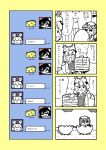  4girls :3 animal_ears bkub cat_ears cat_tail cheese chen comic egg fox_tail hat highres inaba_tewi monochrome multiple_girls nazrin pancake simple_background tail touhou translation_request yakumo_ran 