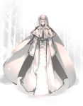  1girl c.c. code_geass creayus full_body headwear robe sleeves_past_wrists solo tree 