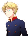  1boy aldnoah.zero blonde_hair blue_eyes military military_uniform sinba_(ying-hua) slaine_troyard solo uniform 