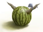  artist_request fruit horns ibuki_suika ibuki_suika_(watermelon) pun realistic touhou wamtail watermelon what 
