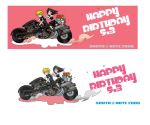  cloud_strife cloud_tifa final_fantasy final_fantasy_vii happy_birthday motorcycle tifa_lockhart 
