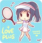  coriinu love_plus lowres manaka_takane racket rounded_corners sportswear takane_manaka tennis_racket tennis_uniform 