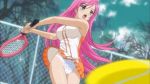  akashiya_moka panchira panties pink_hair rosario+vampire tennis 
