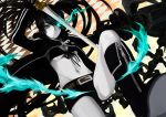  bad_id belt black_rock_shooter black_rock_shooter_(character) boots duplicate glowing glowing_eyes highres itoi scar sword weapon 