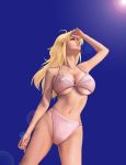  bikini blonde_hair cleavage erect_nipples large_breasts swimsuit tagme 