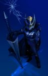  cape from_above kamen_rider kamen_rider_knight kamen_rider_ryuki kamen_rider_ryuki_(series) lance moi polearm weapon 