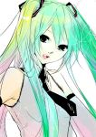  bad_id green_eyes green_hair hatsune_miku qualia twintails vocaloid 