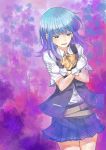  1girl ataru_(cha2batake) blue_eyes blue_hair gloves hatsukaze_(kantai_collection) kantai_collection long_hair smile 