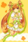  blush cure_rosetta dokidoki!_precure dress long_hair magical_girl orange_eyes orange_hair smile twin_buns twin_tails yotsuba_alice 