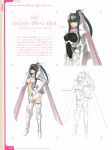  1girl armor breasts cleavage concept_art frills green_eyes highres long_hair looking_at_viewer phantom_queen_ex-xecty ponytail purple_hair shining_(series) shining_hearts solo tanaka_takayuki thigh-highs transparent_background underwear visor zettai_ryouiki 