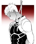  1boy archer fate/stay_night fate_(series) noose sirou69 solo tied_up 