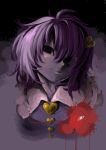  1girl creepy grin hairband harusame_(unmei_no_ikasumi) heart komeiji_satori pink_hair short_hair smile solo third_eye touhou 