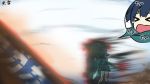  &gt;_&lt; 1girl artist_name black_hair hakama headband heavens_thunder_(byakuya-part2) highres japanese_clothes kantai_collection long_hair socks solo souryuu_(kantai_collection) tears twintails 