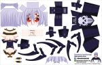 1girl absurdres arachne artist_name ass breasts character_name chibi el_joey extra_eyes highres insect_girl lavender_hair monster_musume_no_iru_nichijou multiple_legs paper_cut-out papercraft rachnera_arachnera red_eyes skull smile solo spider_girl under_boob watermark web_address 