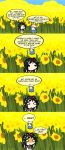  2girls amewara_noriko chibi comic english kijin_seija original scared sunflower sweat_drop tobiobito4ever_(thegapyoukai) touhou walfas white_flower_of_summer 