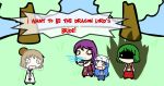  1boy 3girls amewara_noriko amewara_saburo angry chibi confession english kazami_yuuka original professor_layton spit_take spitting surprised tea tobiobito4ever_(thegapyoukai) touhou tree veil walfas wedding_dress white_flower_of_summer 