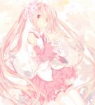  blush hatsune_miku long_hair pink_eyes pink_hair sakura sakura_miku smile twintails vocalid 