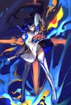  black_hair blue_eyes junketsu kill_la_kill kiryuuin_satsuki panties shihyun sword thigh-highs underwear upskirt weapon 