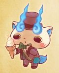  bowtie chain chill_ykon food hat ice_cream ice_cream_cone koma-san lowres no_humans soft_serve solo top_hat vanilla_ice_cream youkai youkai_watch 