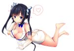  1girl black_hair breasts haik hestia_(danmachi) highres large_breasts solo twintails 