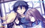  himukai_kyousuke long_hair owarinaki_natsu_towa_naru_shirabe pajamas sleep takanashi_mio 