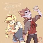  1boy 1girl blonde_hair redhead star_butterfly star_vs_the_forces_of_evil tom_lucitor 