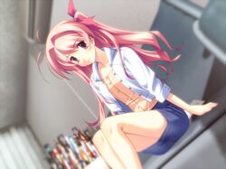  chaos;head long_hair pink_hair sakihata_rimi tagme 