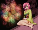   fireworks hayate_no_gotoku! japanese_clothes katsura_hinagiku pink_hair  