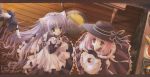  amber_eyes bow dress food gloves gothic_lolita hat highres lolita_fashion long_hair maid nekomimi pink_eyes pink_hair purple_hair ribbon short_hair 