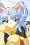  amber_eyes bell blue_hair long_hair martian_successor_nadesico nekomimi ruri_hoshino twintails 