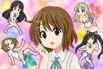  akiyama_mio animal_ears brown_eyes brown_hair cat_ears chunpai hirasawa_yui k-on! kotobuki_tsumugi minigirl multiple_girls nakano_azusa school_uniform short_hair tainaka_ritsu 