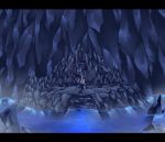  blue_eyes cave glowing glowing_eyes mewtwo nintendo no_humans pokemon solo spoilers tail waiting water 