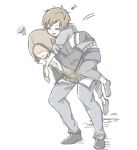  alex_mercer brother_and_sister carrying dana_mercer hoodie lowres prototype_(game) siblings 