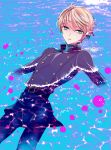  1boy aldnoah.zero blonde_hair blue_eyes highres partially_submerged slaine_troyard solo tachibanaei 