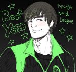  1boy character_name eyebrows jacket karipaku lowres razer real_life star thick_eyebrows xian_(gamer) 