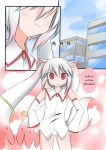  &gt;:3 :3 animal_ears catstudioinc_(punepuni) comic detached_sleeves grey_hair hands_on_hips highres kyubey left-to-right_manga mahou_shoujo_madoka_magica no_pants panties personification red_eyes tail thai translation_request underwear wing_collar 