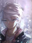  1boy absurdres aldnoah.zero grey_hair highres silver_hair slaine_troyard smile solo toyo_(s9654431) 