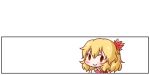  1girl aki_shizuha arinu blonde_hair closed_mouth lowres short_hair simple_background smile solo touhou white_background 