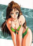  absurdres bikini bishoujo_senshi_sailor_moon breasts cleavage green_hair highres meiou_setsuna pool sailor_pluto smile swimsuit 